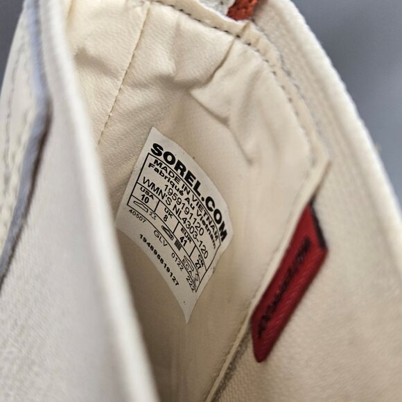 SOREL Brex Chelsea Boot Pull On Ankle Bootie Natural Sea Salt Leather Size 10 - Picture 13 of 13